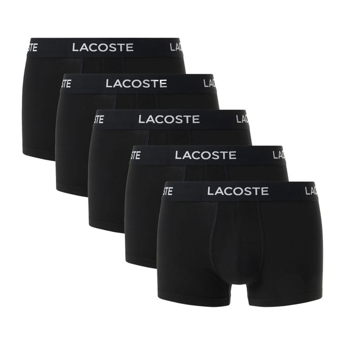 Lacoste Stretchcotton Trunk Boxershorts Heren (5-pack) - Maat S