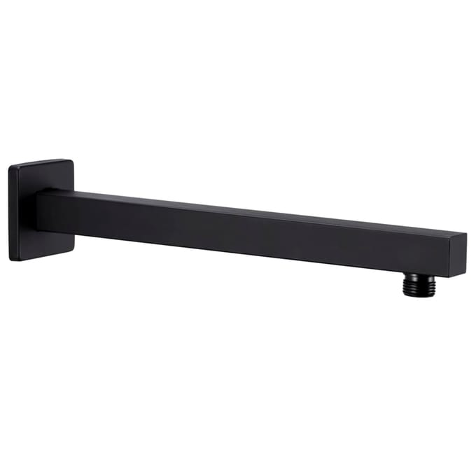 vidaXL - Douchearm - vierkant - 30 - cm - roestvrij - staal - 201 - zwart