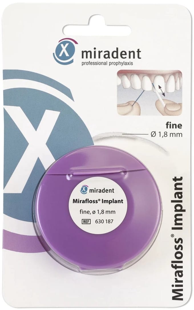 Miradent Flosdraad Mirafloss Implant Fijn - 1,8 mm