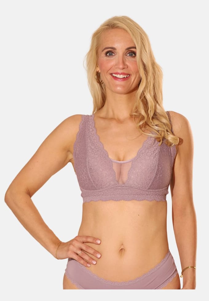 Bralette ELVA Bralettes bügellose BHs,Spitzen-BHs