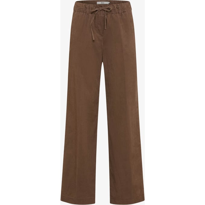 Brax Dames Palazzobroek  Style MAINE WARM GREIGE, bruin, maat 44