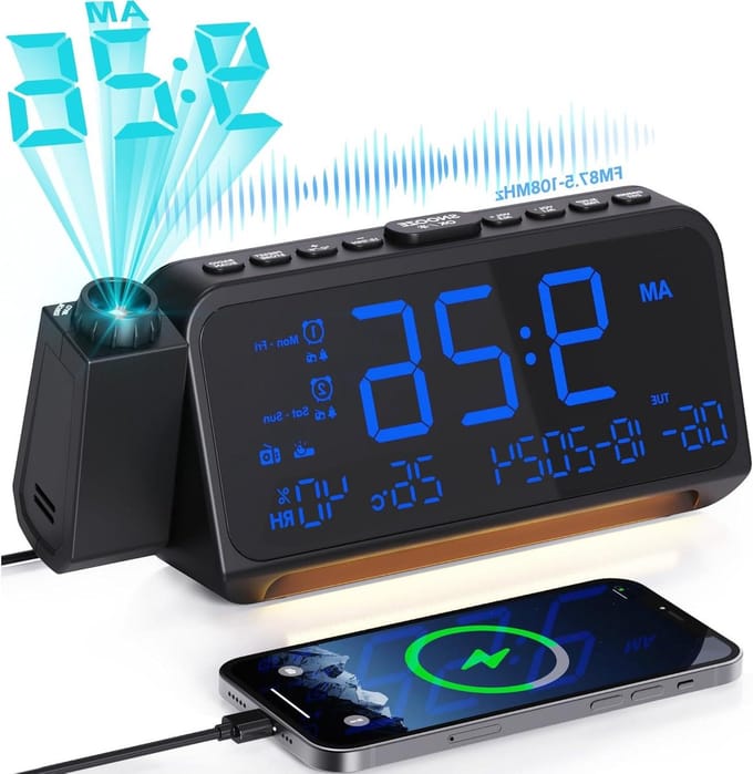 Digitale Wekker - Wekkerradio - Reiswekker - alarmklok