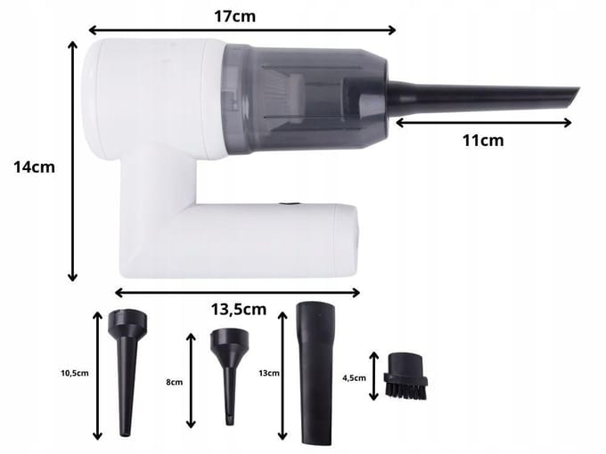 Pingyang Rongrong - Handstofzuiger - Draadloos - USB - 2000mAh