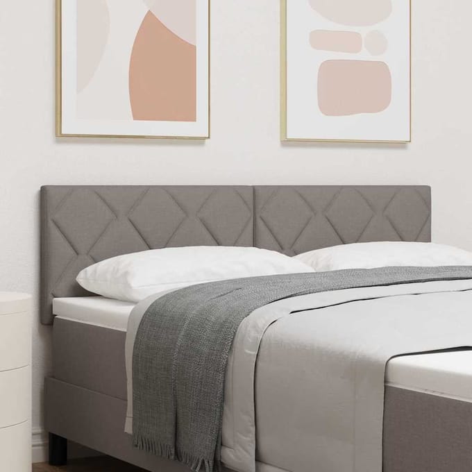 vidaXL - Hoofdbord - Taupe - 160 - cm - Stof