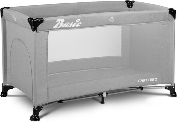 CARETERO - Campingbedje Basic Grijs - Reisbed - Reiswieg
