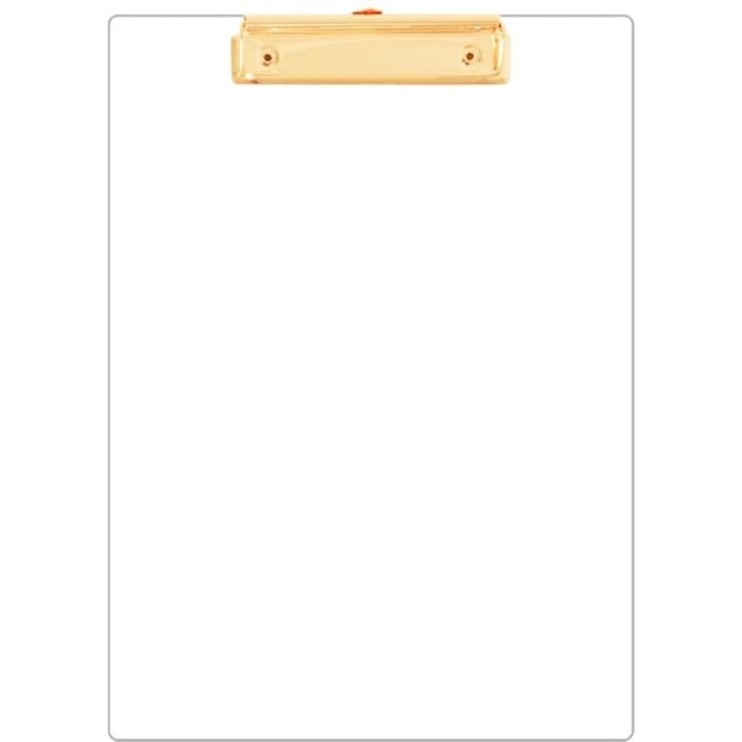 Multifunctioneel A4 Klembord Bestandhouder Kantoor Documenten Organizer voor Vrouwen Mannen goud