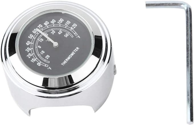 Waterdichte Stuurthermometer voor Motorfiets en Fiets 22-25 mm Montage