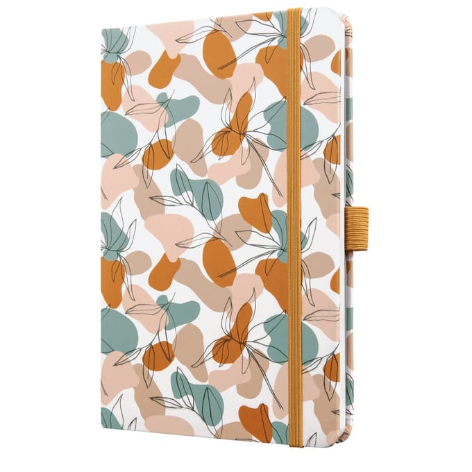Sigel notitieblok AUTUMN LEAVES A5 gelinieerd hardcover