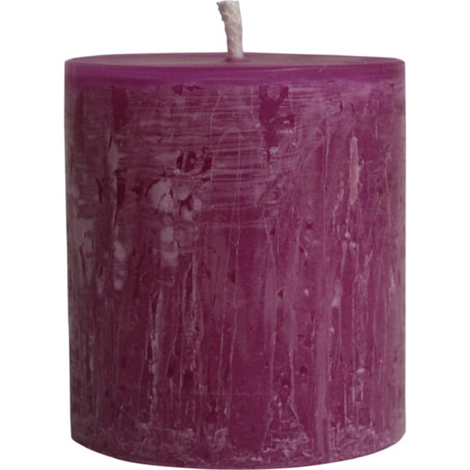 PTMD - Kaars Rustic Outdoor - Paars - 15x15x16cm