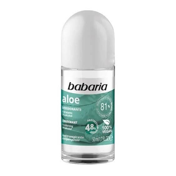Babaria Deodorant Roll-on hydraterend met 48-uurs bescherming.