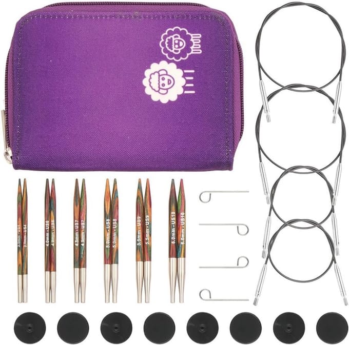 Verwisselbare Rondbreinaaldenset Luxe 3.50-6.00mm met Accessoires