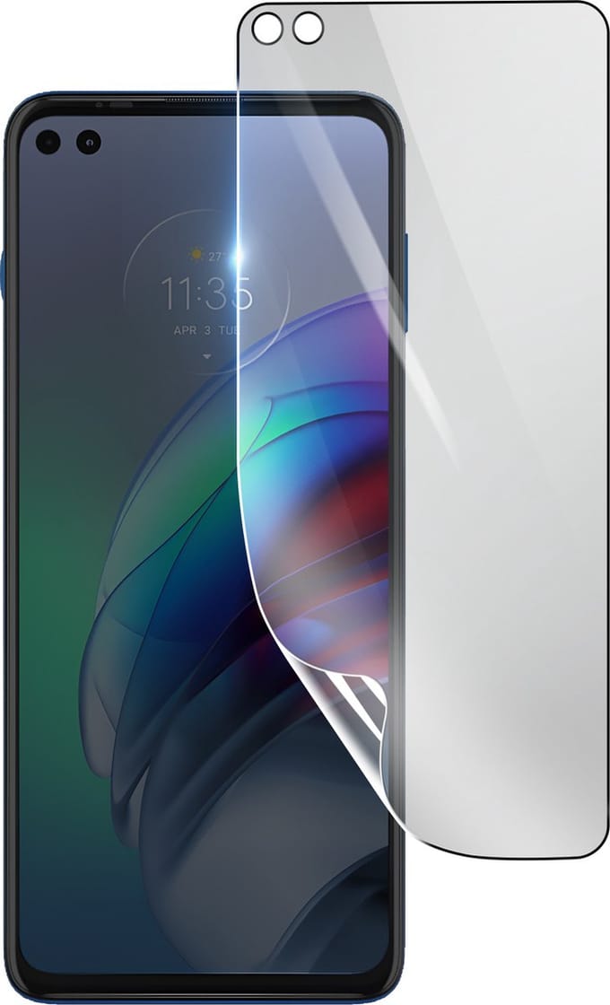 3mk, Geschikt voor Motorola Moto G100, Schokbestendige Hydrogel Screenprotector, Transparant