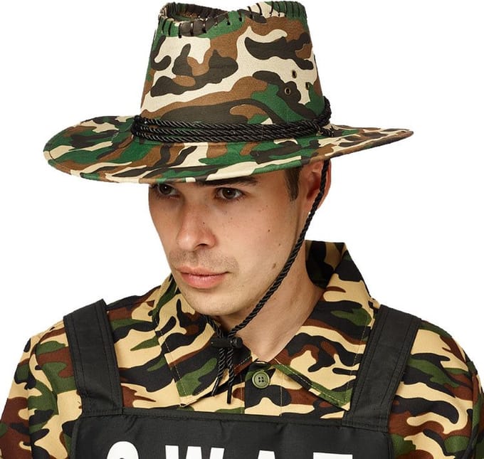 Cowboyhoed Army Camouflage - one size
