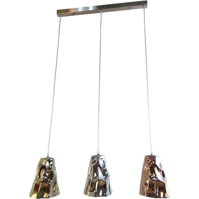 Kare Crumble Dining Tricolore hanglamp 99cm lang
