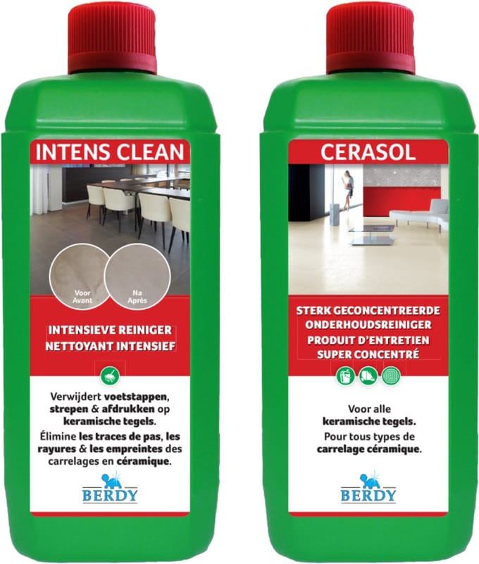 Onderhoudsset - Cerasol & Intens Clean - KERAMISCHE TEGELS - Berdy - 1 L