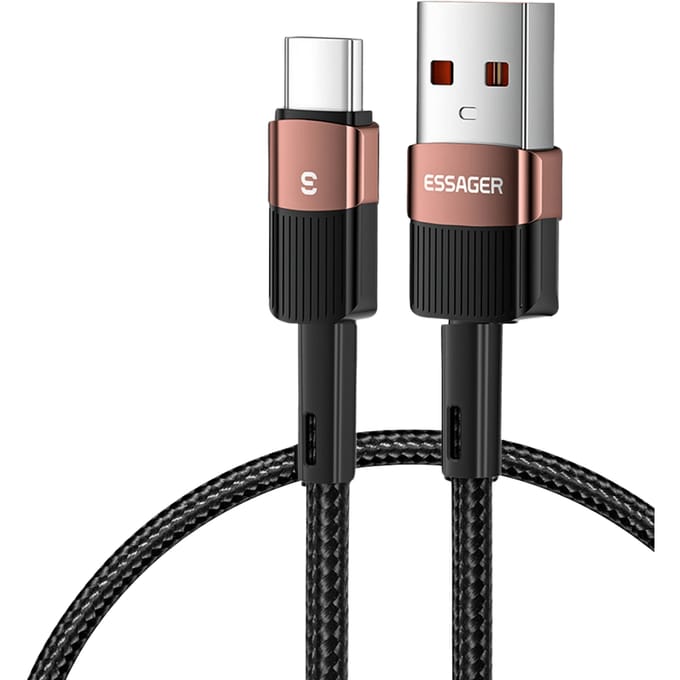 Essager USB naar USB-C Charge + Datakabel Goud 1m