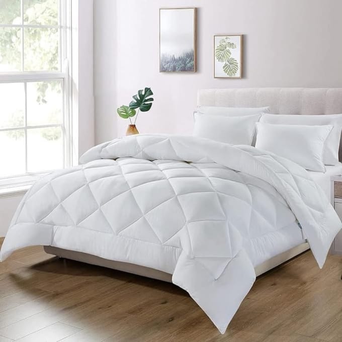 GTB® Dekbed 180x200 - Dekbed - Tweepersoons - Wit - 180cm x 200cm x 10cm
