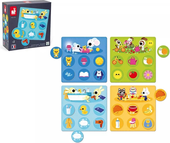 Janod - Bingo spel - Dierenbingo het huis -