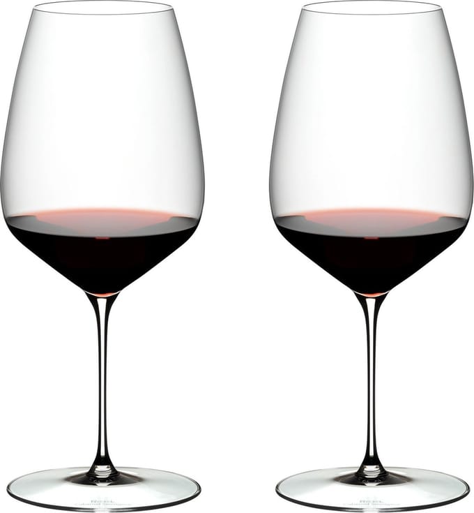 Riedel Rode Wijnglazen Veloce - Cabernet Sauvignon / Merlot - 829 ml - 2 stuks
