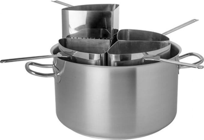 Pujadas Pasta-Kookpan Ø40cm - 31,4 Liter - RVS 720123 - Horeca & Professioneel - Horeca & Professioneel