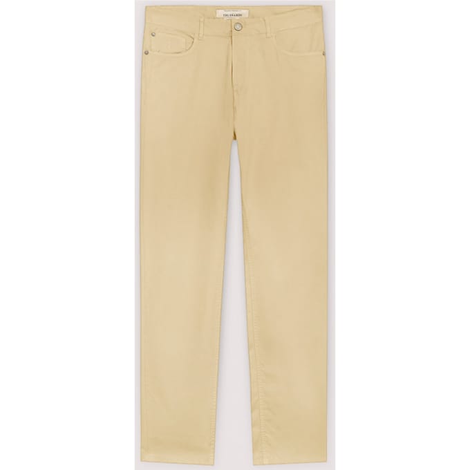 broek slim fit man beige
