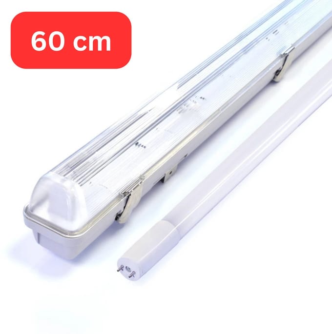 Prinos Premium LED TL lamp 60 cm compleet - Armatuur incl. led buis - 9W/18W