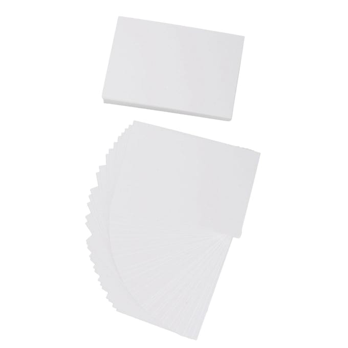100 Pièces Cartes Vierges 4x6 Blanches Vierges 4x6in Papier Premium Large Application Cartes Postales Vierges pour l'Art white