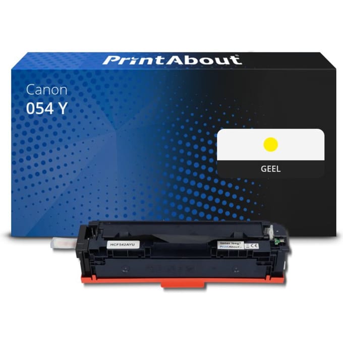 PrintAbout huismerk Toner 054 Y Geel Geschikt voor Canon