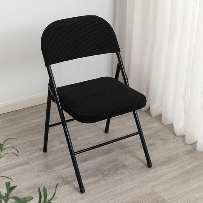 Huishoudelijke opvouwbare eetkamerstoel hoes rugleuning stoel hoes kantoorcomputer stofdichte elastische stoel hoes 4 PCS