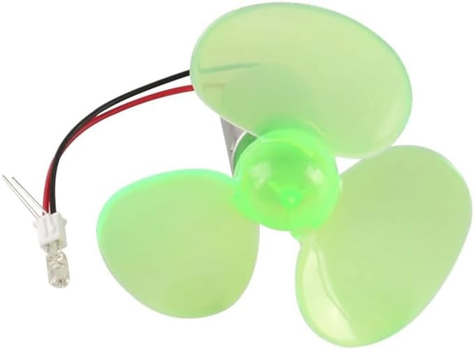 Mini Windturbine Generator - Model Bouwkit - Wetenschappelijk Experiment - Praktische DIY Ervaring - 90mm Ventilator - Groen
