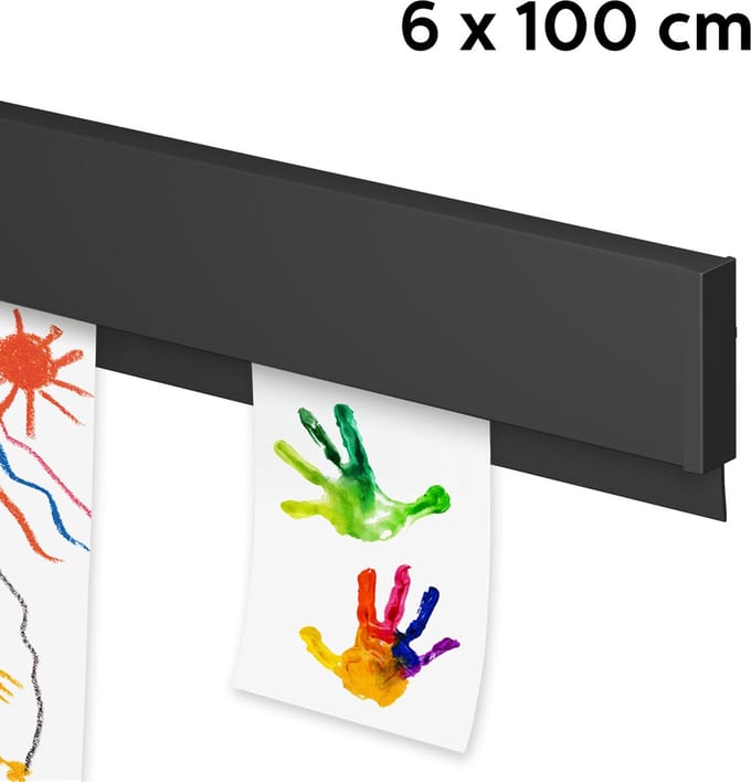 Artiteq Schilderij Ophangsysteem 6 meter All-in-one Info Rail / Zwart