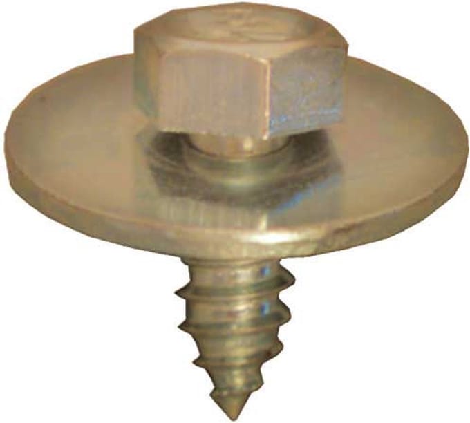 Zeskantplaatbout 6.3x16mm ring 22mm