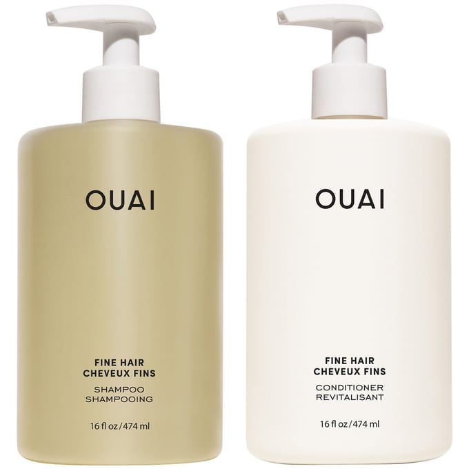 OUAI Fine Shampoo and Conditioner Jumbo Set