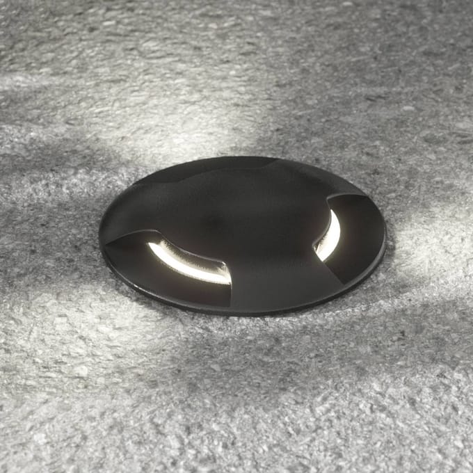 Fumagalli LED grondspot inbouwlamp Ceci 160-3L zwart CCT
