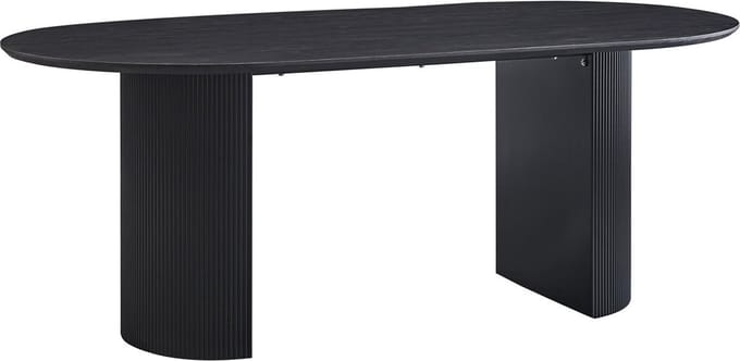 Eetkamertafel Odile Donkerbruin - MDF - Overig - 200x110cm - Hoogte 76 cm