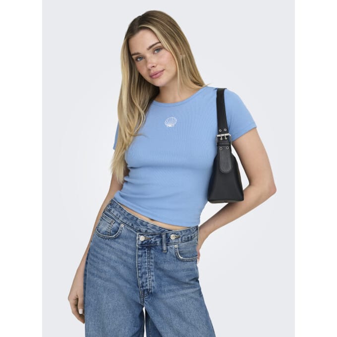 Only Onlelva june emb s/s tee jrs noos