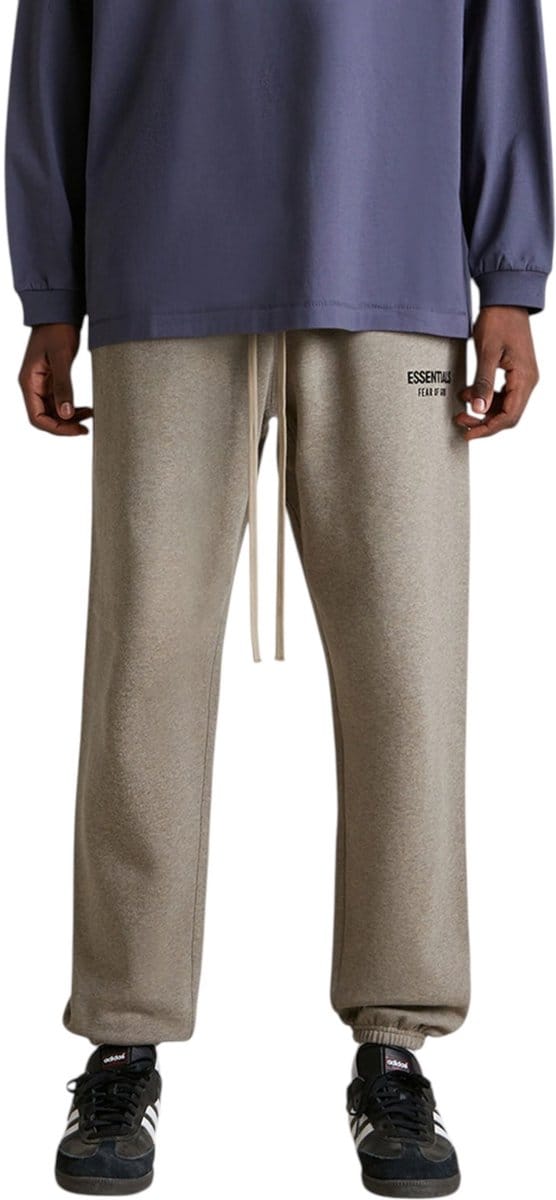 Fear Of God Broek Grijs Fleece Dark Heather Pants