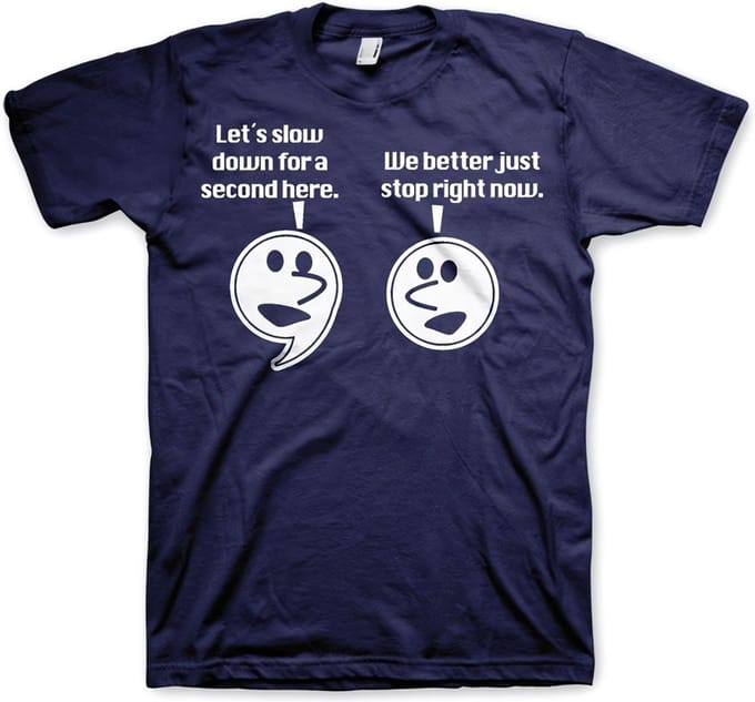 Hybris Let's Slow Down For A Second T-shirt Navy
