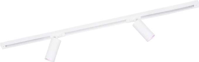 Ledvion - Smart LED Railverlichting 1M + 2 Railspots (4.9W - RGB - Wit - Dimbaar) - 1-Fase