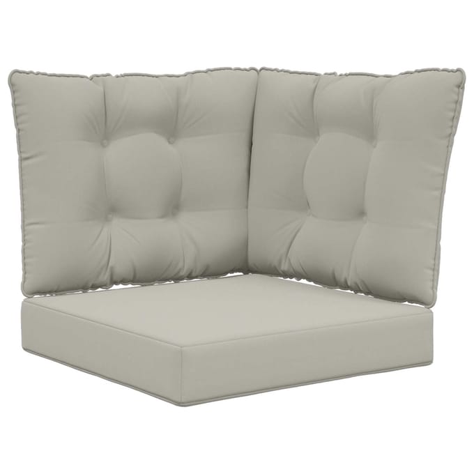 vidaXL - Buitenbankkussen - Polyester - Grijs - 50,5 - x - 50,5 - cm