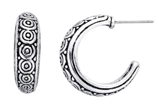 Behave - Oorbellen - Dames - Zilverkleur - Boho - Met Motief