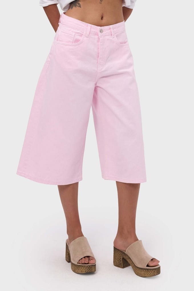 It's Basic - BAGGY BERMUDA SHORT - BLUSH