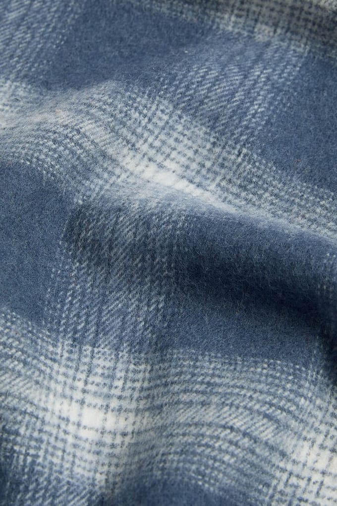 Lyle & Scott Check Lambswool Scarf Night Sky/white Talla: OS | Bufandas Outlet | Hombre | Negro