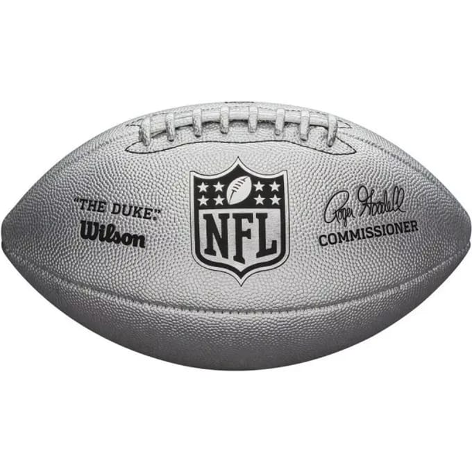 American Football Wilson DUKE METALLIC Grijs Één maat