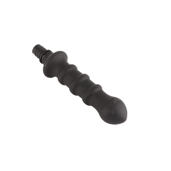 Diepe weefselmassage-opzetstuk Percussie Wasbaar Siliconen Spiermassage-vervangingskop Zwart 0.59?0.63in black