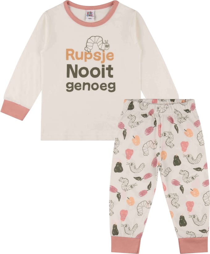 Rupsje Nooitgenoeg, 2022 meisjes pyjama roze, 86/92
