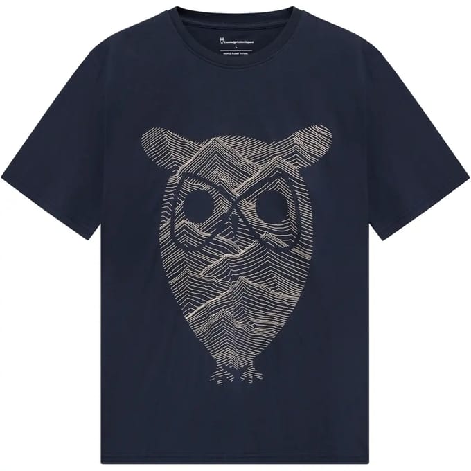 T-shirt met print aan de voorkant KnowledgeCotton Apparel