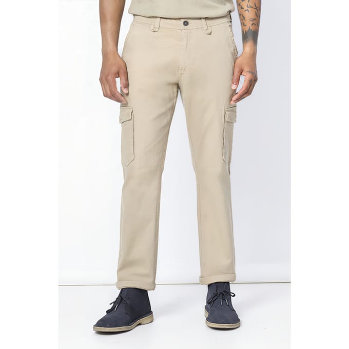 JC Rags John Cargo Chino Camel Uni Taille: W30L34 | Pantalons Cargo Outlet | Homme | Marron