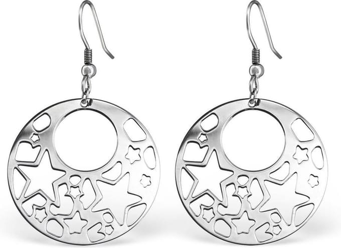 Montebello Oorbellen Alaxia - 316L Staal - Ster - ∅38mm - 57mm