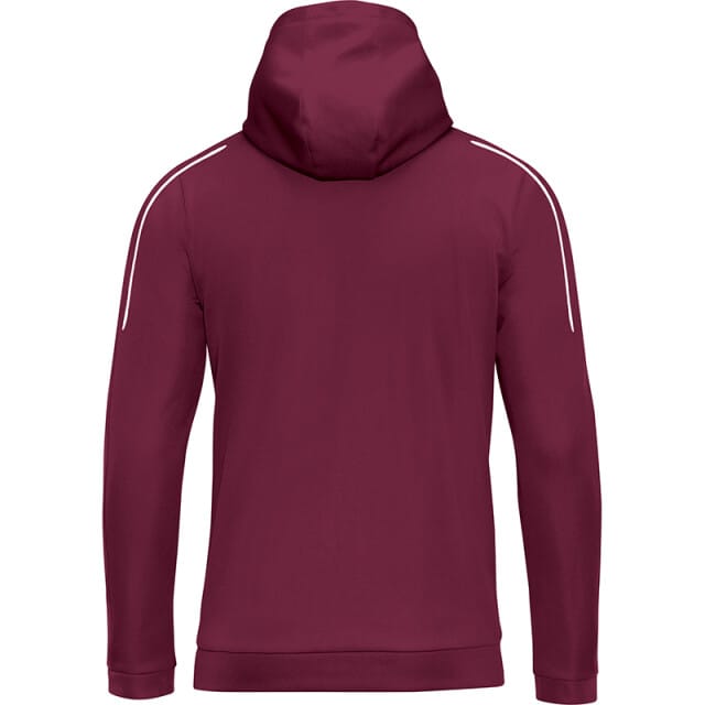 Jako Classico Jas Met Kap Heren - Bordeaux | Maat: 3XL